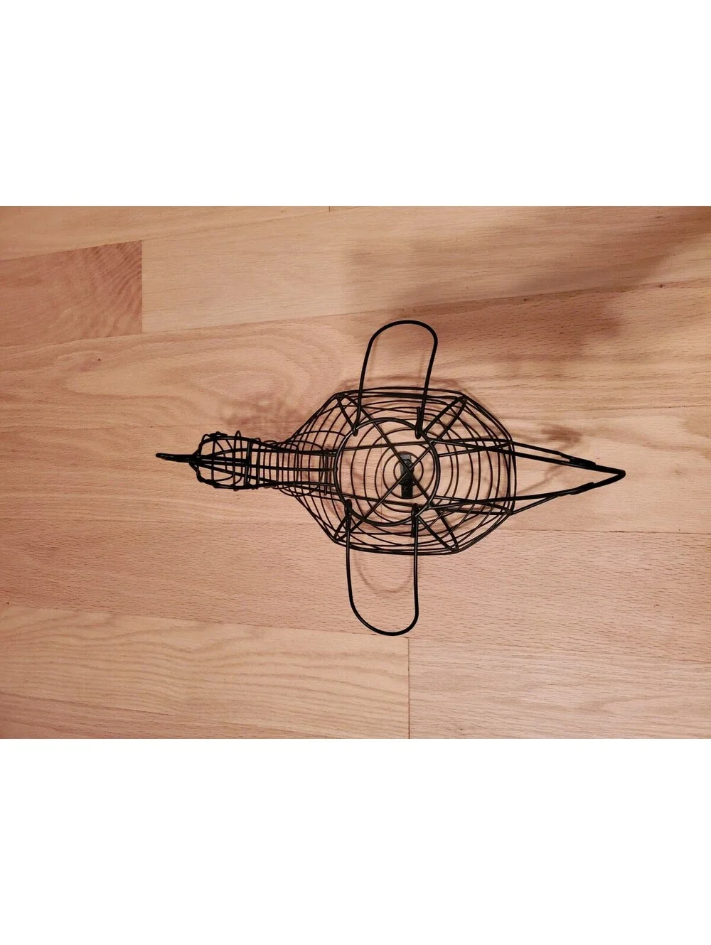Black Wire Chicken Shaped Egg Basket